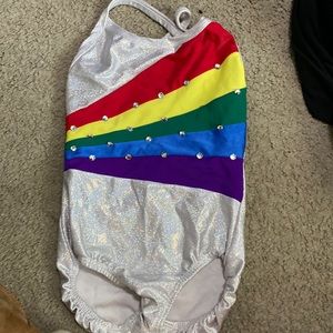 Toddler 4 gymnastics leotard.